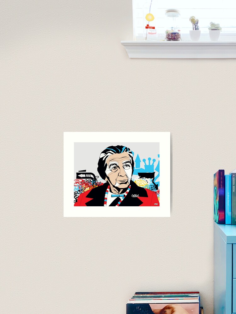 Thumbnail 1 of 3, Art Print, Golda Meir portrait - Pop Art Israeli leader designed and sold by SMIGONLINE.