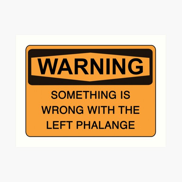 left phalange c Art Print