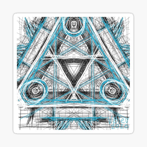 Digital art by Autistic artist Sticker