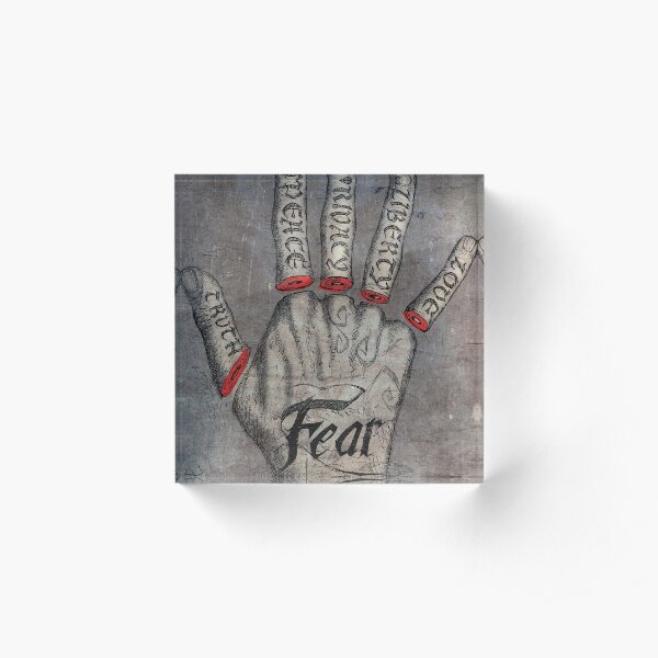 Fear Acrylic Block