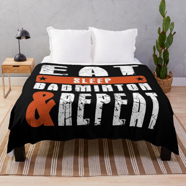 Item preview, Eat Sleep badminton and repeat designed and sold by tinypurpleland.