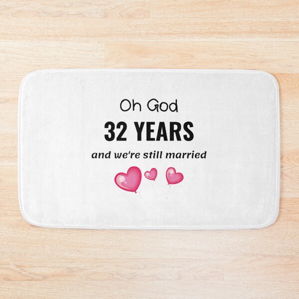 Item preview, 32nd Wedding Anniversary Funny Gift for Him or Her designed and sold by TheGreekGuy.