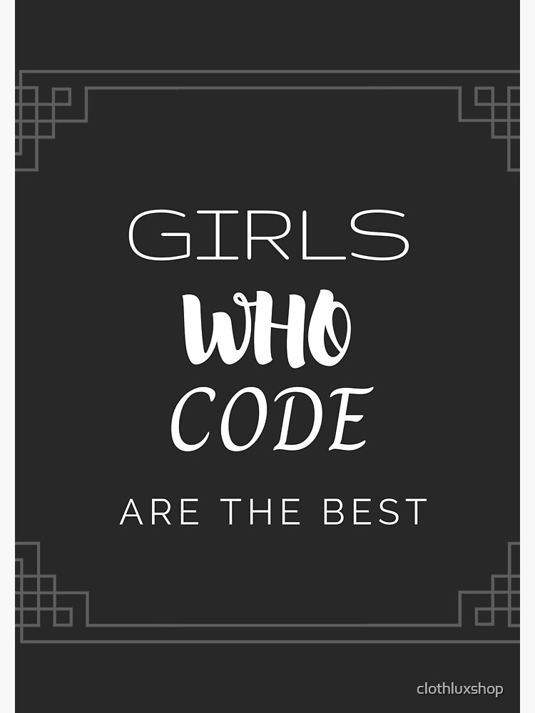 Thumbnail 3 of 3, Journal, girls who code are the best, codegirl designed and sold by clothluxshop.