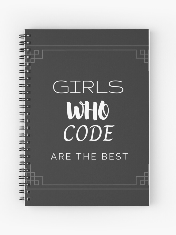 Thumbnail 1 of 3, Journal, girls who code are the best, codegirl designed and sold by clothluxshop.