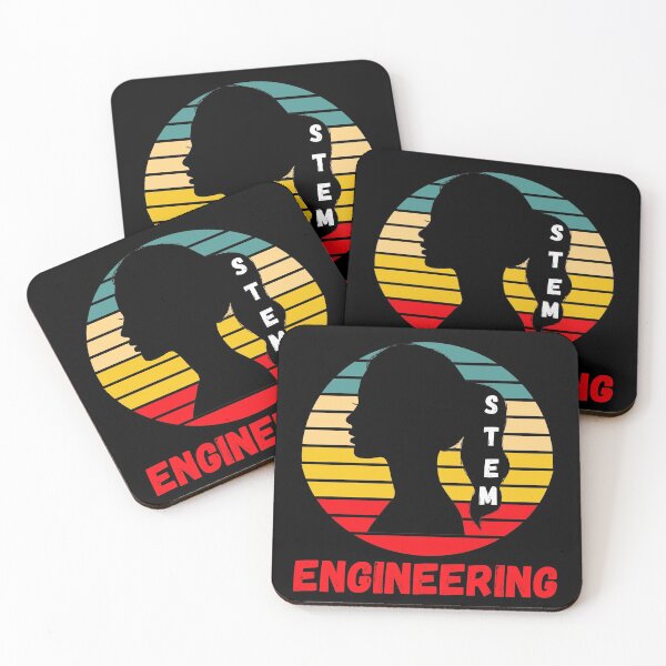 Item preview, STEM ENGINEERING RETRO SUNSET WOMEN IN ENGINEERING designed and sold by Hippiesole.