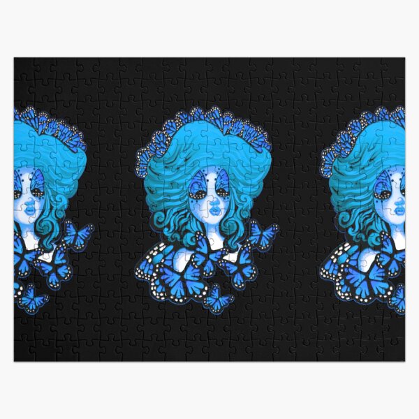 Blue Monarch Queen Jigsaw Puzzle