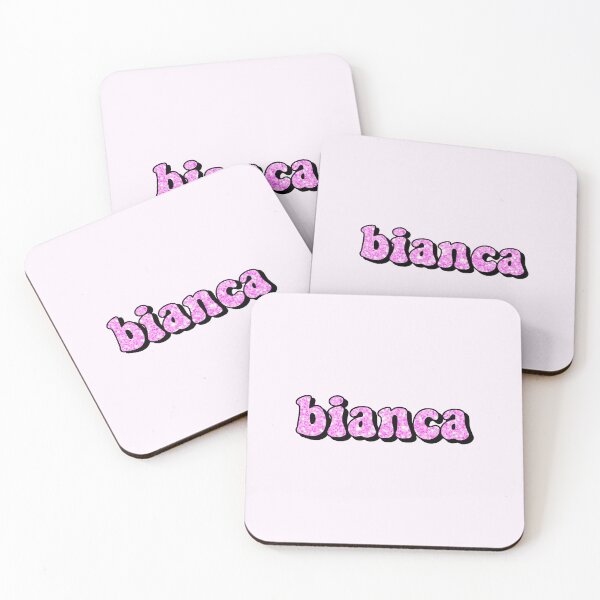 Item preview, aesthetic hot pink glitter bianca name designed and sold by STAR10008.