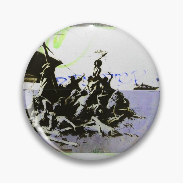 Item preview, Shipwreck Survivors - Banksy Mural  designed and sold by WE-ARE-BANKSY.