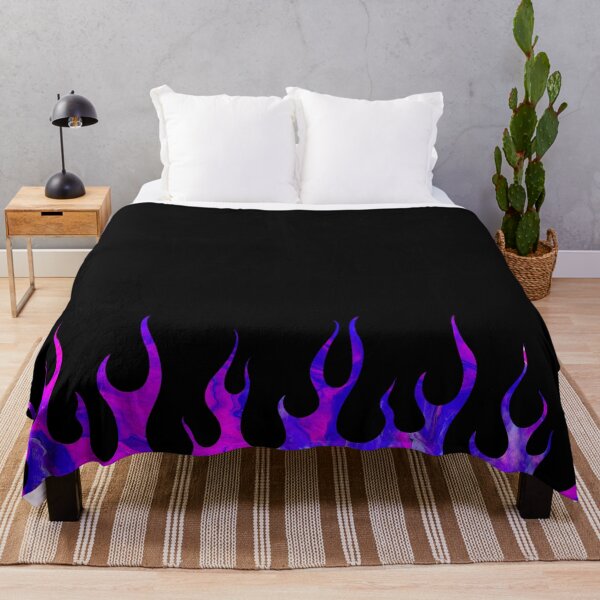 Item preview, Purple Lava Flames on Black background designed and sold by xalexiart.