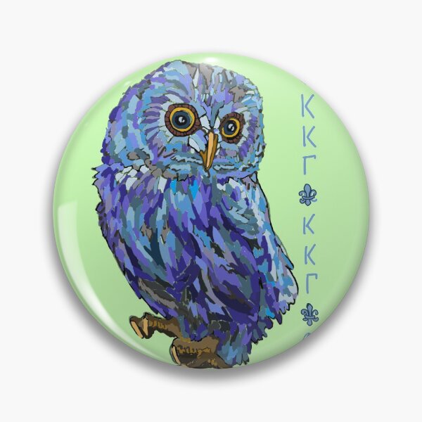 Item preview, Blue Owl II  designed and sold by MamesMessyArt.