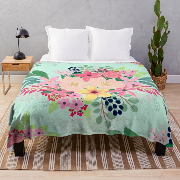 Item preview, Elegant Floral Watercolor Paint Mint Girly Design designed and sold by NdesignTrend.