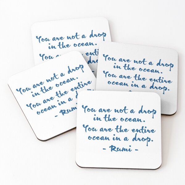 Item preview, Rumi Ocean in a Drop Quote designed and sold by caroKanta.