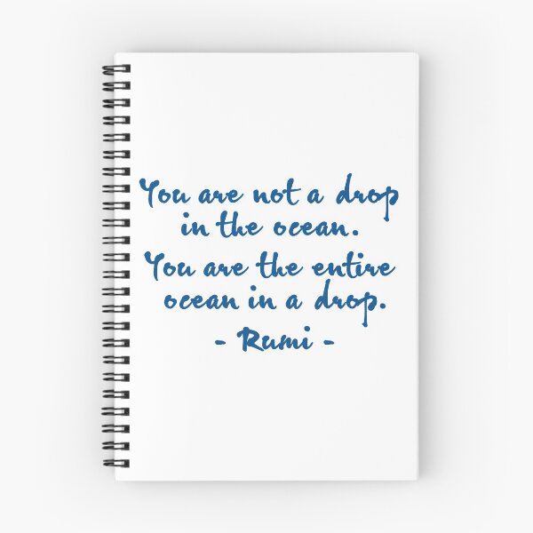 Item preview, Rumi Ocean in a Drop Quote designed and sold by caroKanta.