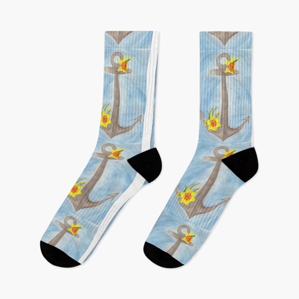 Item preview, Anchor with Daffodil designed and sold by OnWavesDesign8.