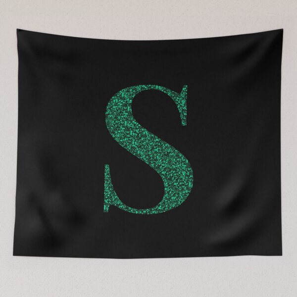 Item preview, Letter S Emerald Dark Green Glitter Effect Alphabet designed and sold by Sour Soul.