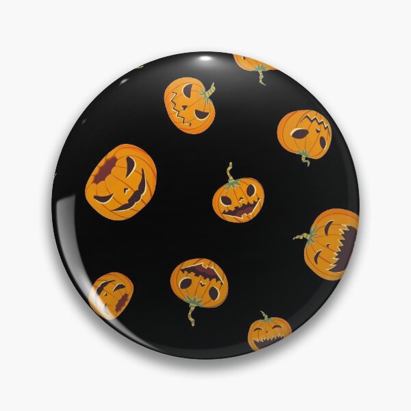 Item preview, Scary Face Halloween Pumpkin Patrones de Halloween designed and sold by JayStacksArt.