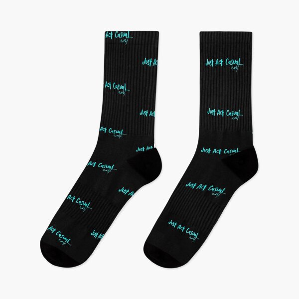 Item preview, Just Act Casual Ent - Social Disorder Comedy (Aqua) designed and sold by aMortalArtist.