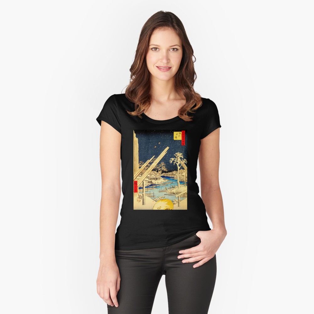 Item preview, Fitted Scoop T-Shirt designed and sold by ukiyoeworld.