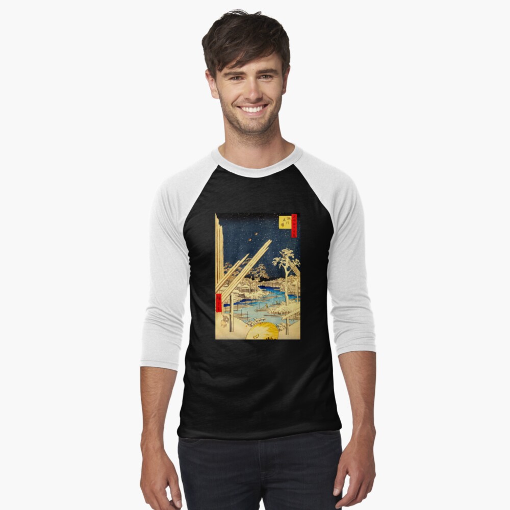 Item preview, Baseball ¾ Sleeve T-Shirt designed and sold by ukiyoeworld.