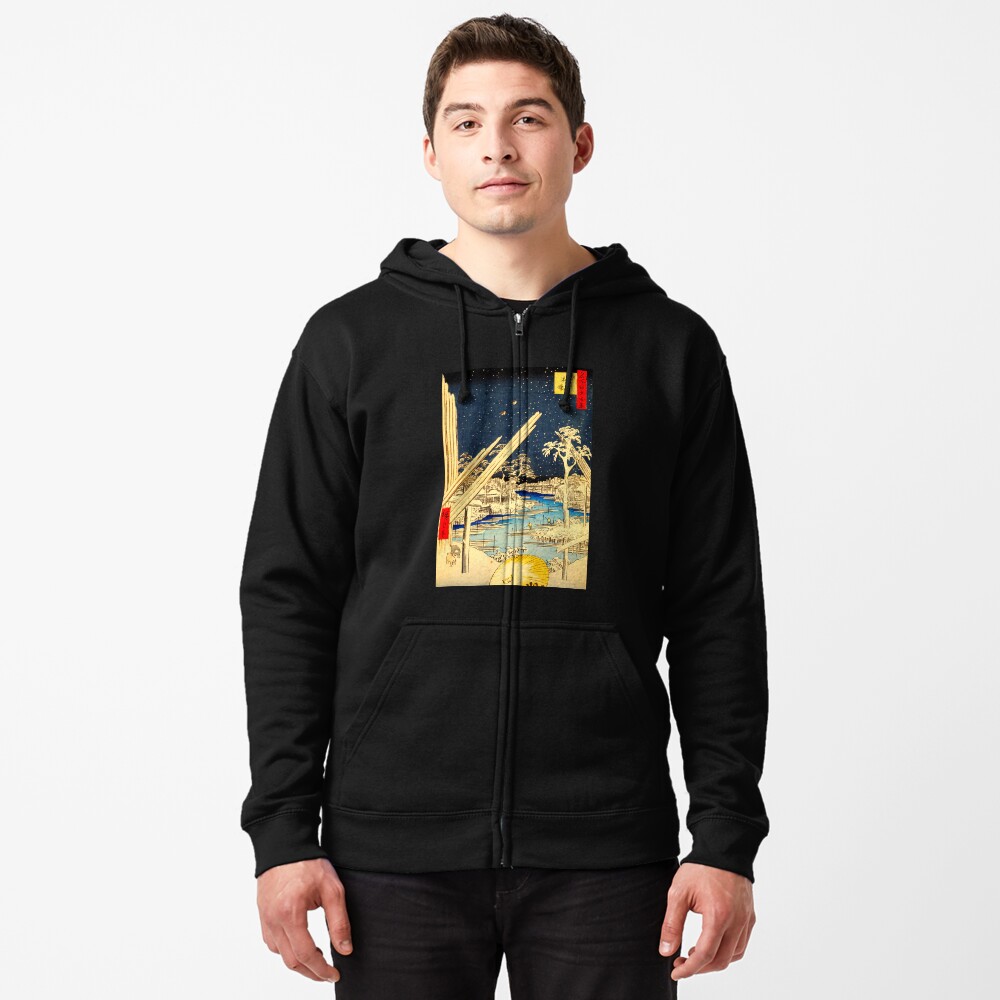 Item preview, Zipped Hoodie designed and sold by ukiyoeworld.