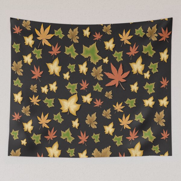 Item preview, abstract autumn leaves illustration pattern designed and sold by ErhanArt.