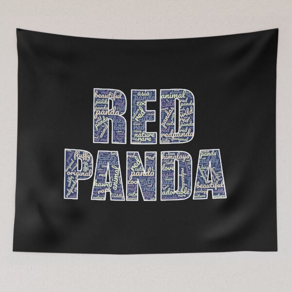 Item preview, Red Panda Wordcloud designed and sold by Cute  Pawz.