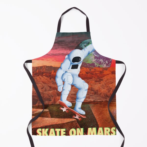 Item preview, Skate on Mars - Occupy Mars - Collage Art - Surreal Artwork Space designed and sold by LaFerte-Bernard.