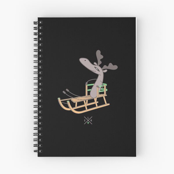 Item preview, Funny moose is sledding designed and sold by spontania.