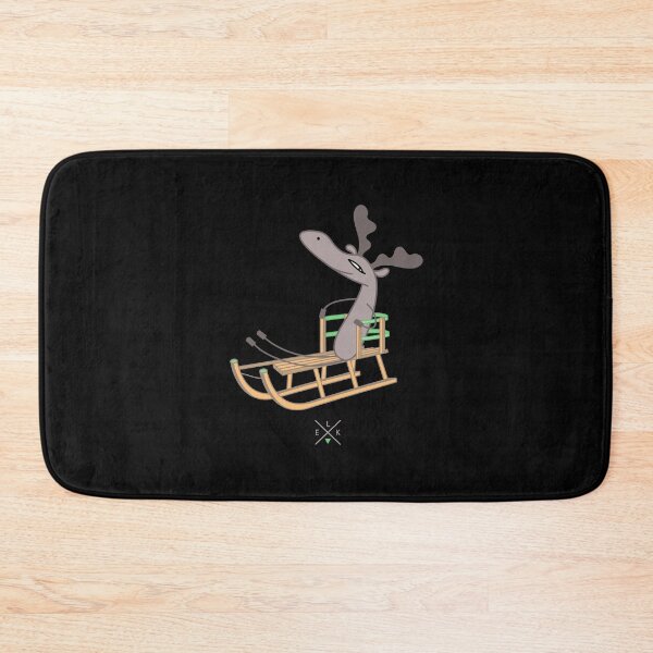 Item preview, Funny moose is sledding designed and sold by spontania.