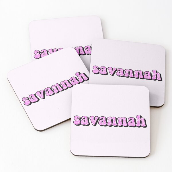 Item preview, aesthetic hot pink glitter savannah name designed and sold by STAR10008.