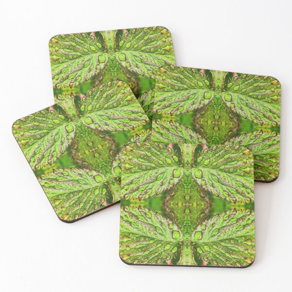 Item preview, Kaleidoscope of green leaves in the dew designed and sold by VallaV.
