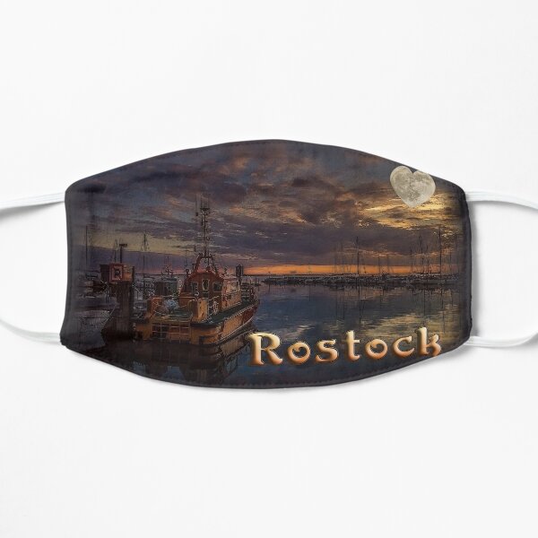 Rostock harbor with a heart Mask