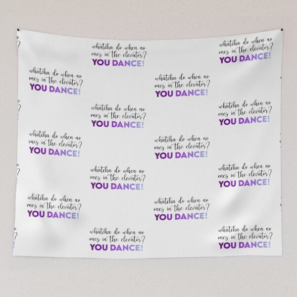 Item preview, Whatcha do when no one's in the elevator? YOU DANCE! (Purple Version) designed and sold by PensyLane.