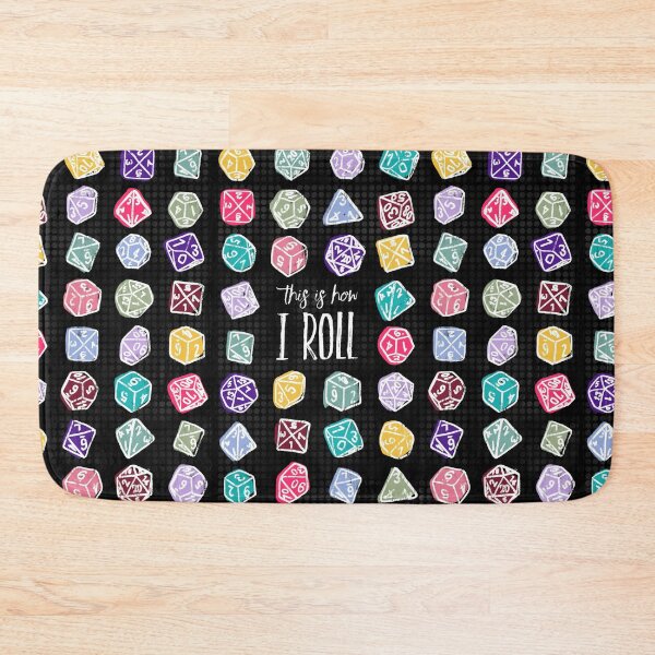 Item preview, How I Roll Gamer Dice Multicolor Pink designed and sold by SakuraSkies.