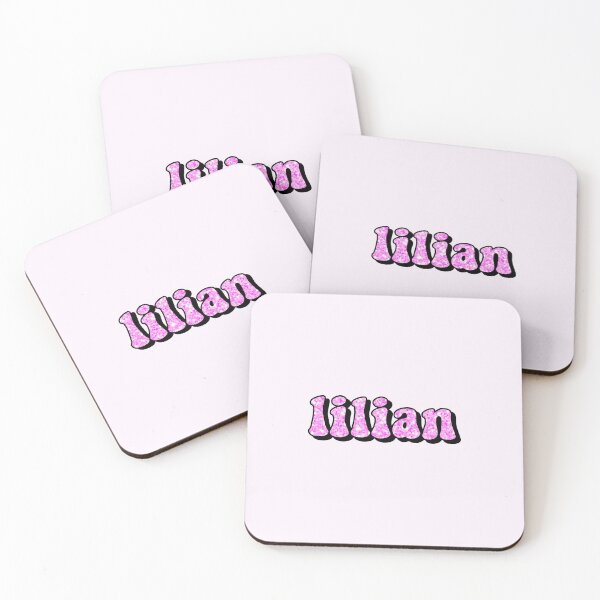 Item preview, aesthetic hot pink glitter lillian name designed and sold by STAR10008.