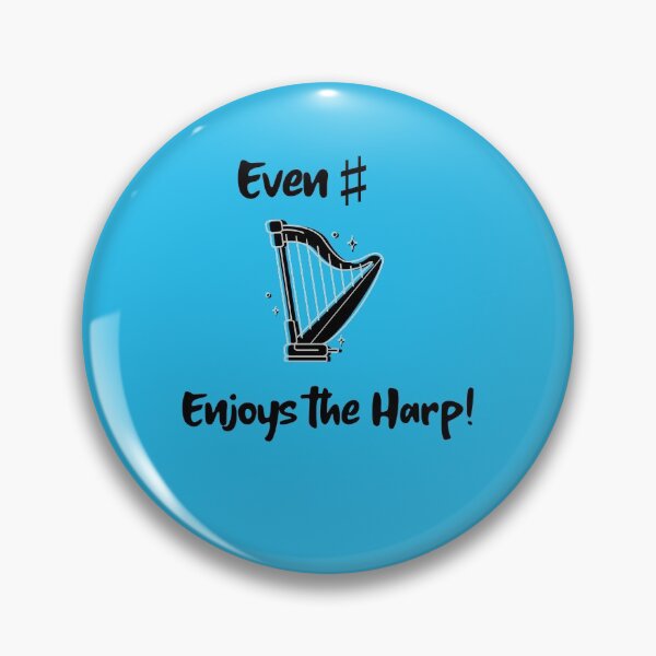 Item preview, Even Sharp Enjoys the Harp! Music Band Orchestra Piano designed and sold by musicmusicpin.