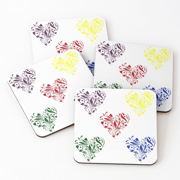 Item preview, Hearts Collection in Primary Colors - Sticker Pack designed and sold by ittybittyowl.