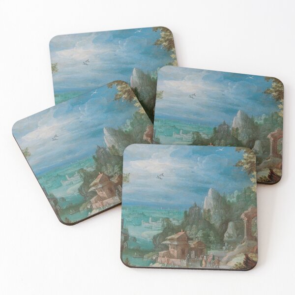 Item preview, Vintage Italian landscape art - antonie mirou designed and sold by Vintage Designs +.