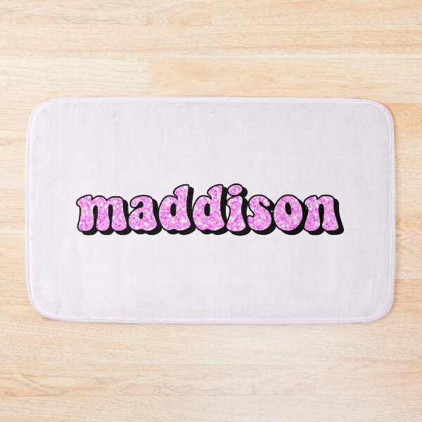 Item preview, aesthetic hot pink glitter maddison name designed and sold by STAR10008.
