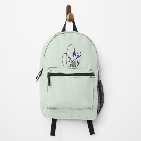 Item preview, Purple and green floral Buds with leaves designed and sold by Creativedusk.