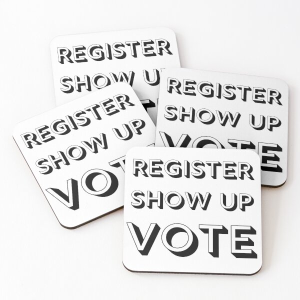 Item preview, Register show up vote designed and sold by DK-PODsolutions.