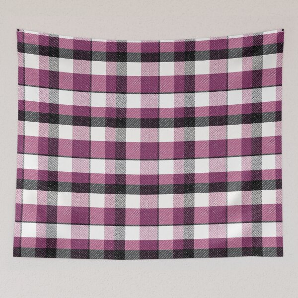 Item preview, Black, Purple, and White Check Plaid Pattern designed and sold by redjaygraphics.