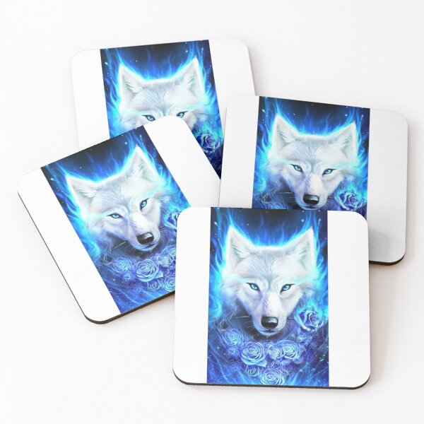Artikelvorschau, Wolf in blauen Rosen. entworfen und verkauft von Kyumi12.