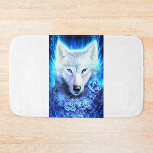 Item preview, Wolf in blue roses. designed and sold by Kyumi12.