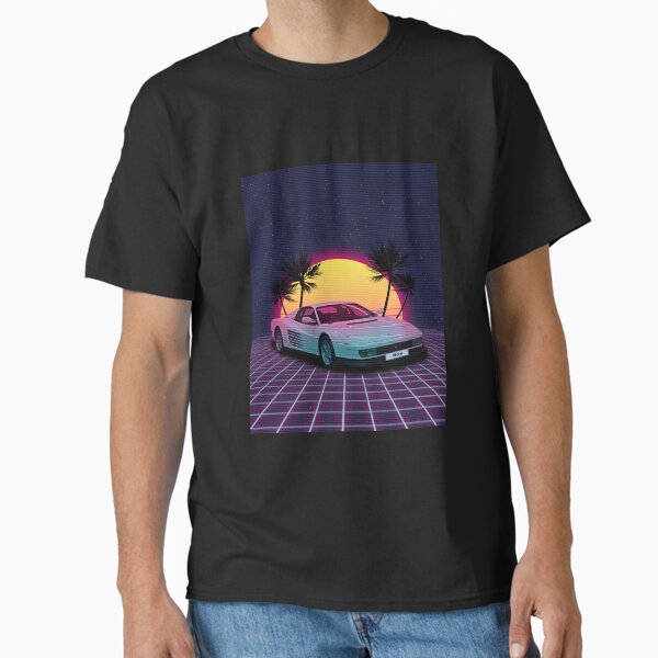 Item preview, Testarossa Synthwave Retro Car designed and sold by yaekus.