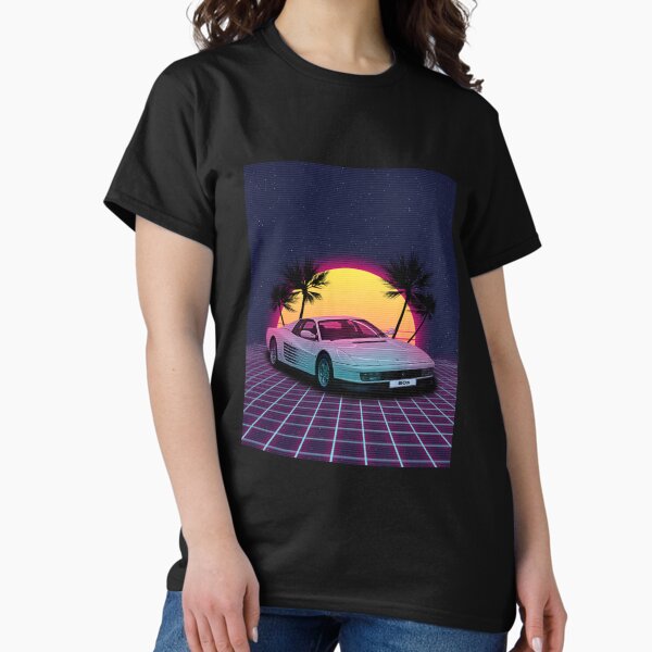 Item preview, Testarossa Synthwave Retro Car designed and sold by yaekus.