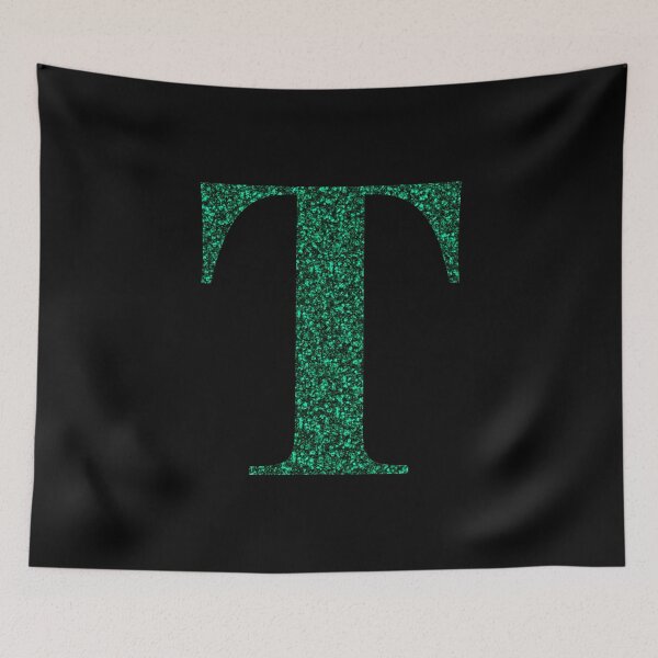 Item preview, Letter T Emerald Dark Green Glitter Effect Alphabet designed and sold by Sour Soul.