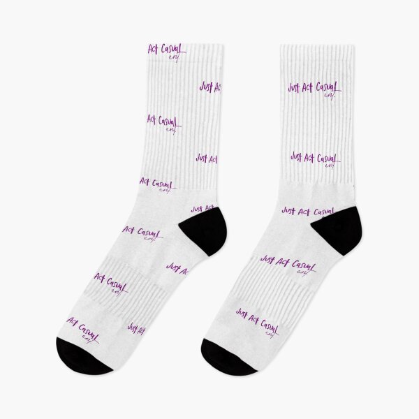 Item preview, Just Act Casual Ent - Social Disorder Comedy (Magenta) designed and sold by aMortalArtist.