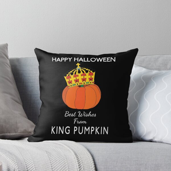Item preview, King Pumpkin wishes you happy halloween designed and sold by Tom Carpenter.