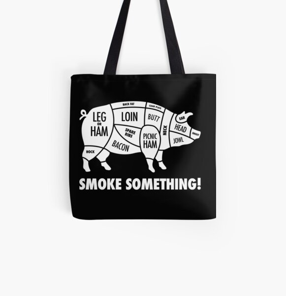 BBQ: Smoke Something Meat Smoker Design All Over Print Tote Bag